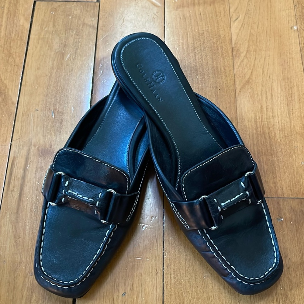 Cole Haan black leather slides - mules Nike Air 8B